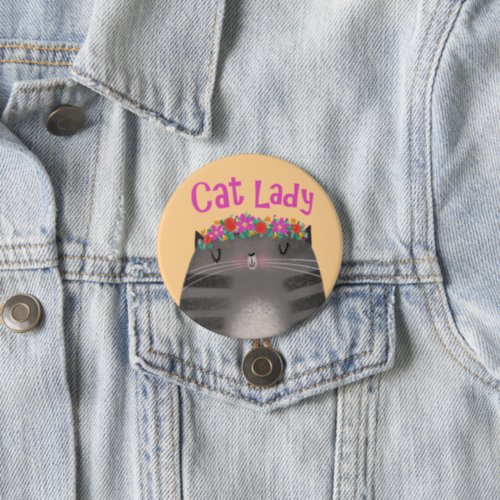 Cat Lady Button