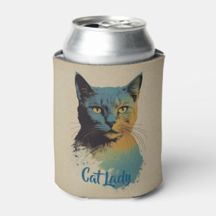 Cat Lady Can Cooler