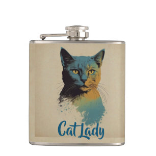 Cat Lady Flask