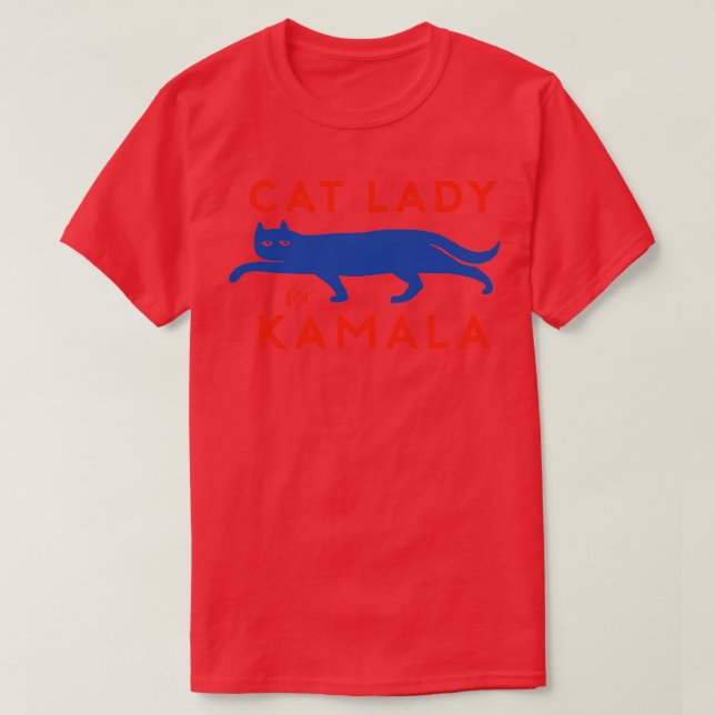 Cat Lady for Kamala Crewneck Sweatshirt T-Shirt (Design Front)