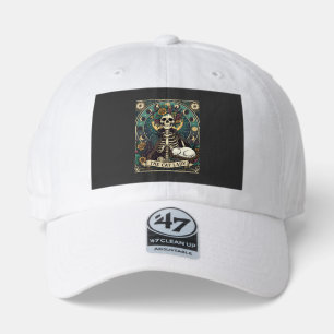 Cat Lady Haloween Skeleton Floral Moon Compass 47 Brand Hat