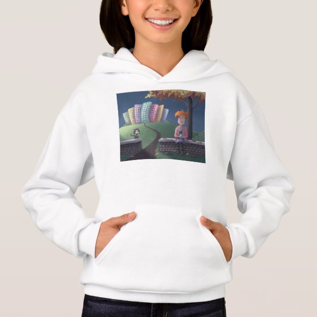 Cat Lady in the park     Hoodie (Front)
