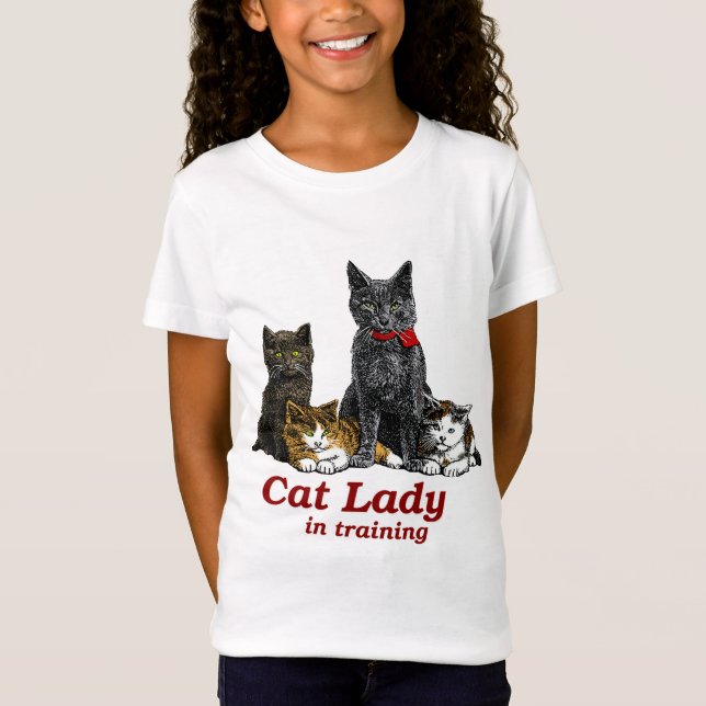 Cat Lady in training T-Shirt (Front)