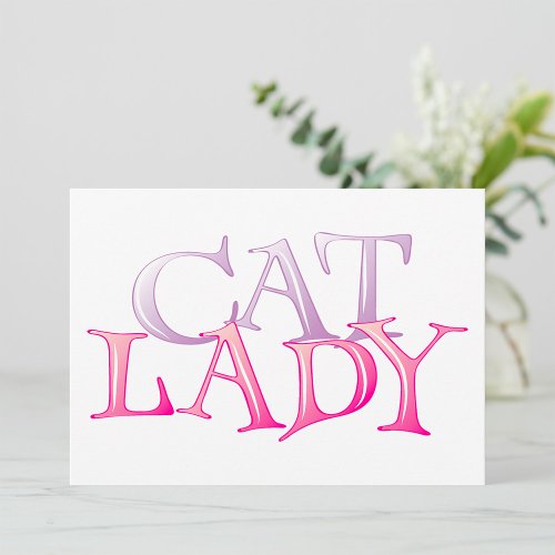 Cat Lady Invitations