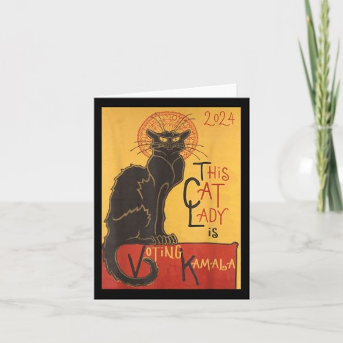 Cat Lady Kamala Le Chat Noir Funny Ballot Card