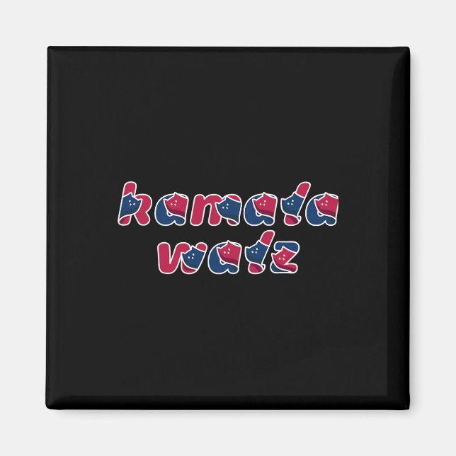 Cat Lady Kamala Walz The Coach 2024  Magnet (Front)