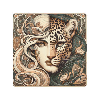 Cat Lady Metal Print