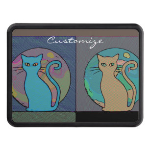 Cat Lady Multi Cats Sitting Thunder_Cove Hitch Cover