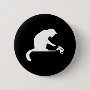 Cat Lady Revenge Push Gop Freedom Kamala Harris Button