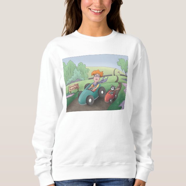 Cat Lady Road Rally  Sweatshirt (Front)