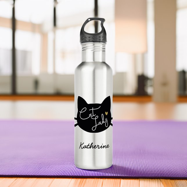 Cat Lady Stainless Steel Water Bottle (Creator Uploaded)