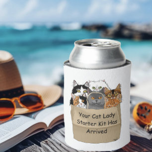 Cat Lady Starter Kit Can Cooler
