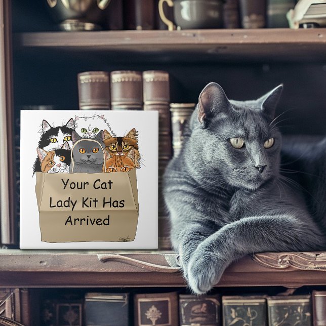 Cat Lady Starter Kit Ceramic Tile (Creator Uploaded)
