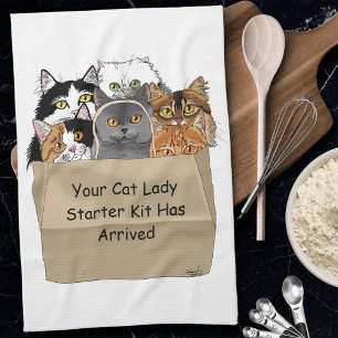Cat Lady Starter Kit Kitchen Towel