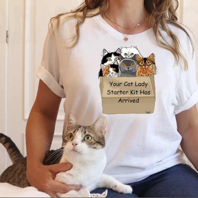 Cat Lady Starter Kit T-Shirt (Creator Uploaded)