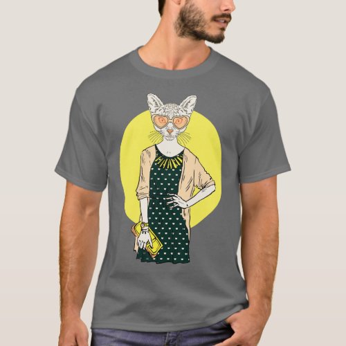 cat lady T_Shirt