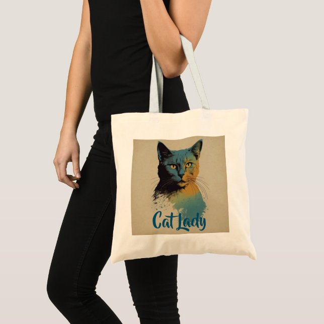 Cat Lady Tote Bag (Front (Product))