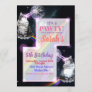 Cat Laser and Rainbow Party Invitation