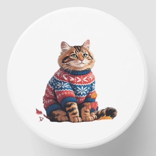 Cat Leaf Fall Hello Autumn Funny Cat Kitten Lover Mini Candle Favors