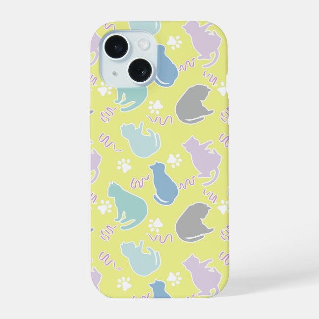 Cat Lemon Green Iphone Case (Back)