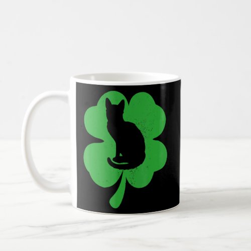 Cat Leprechaun Cat   Shamrock St Patricks Day  Coffee Mug