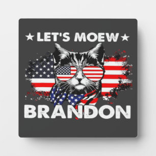 Cat Lets Meow Plaque