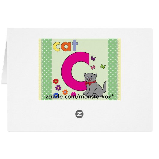 Cat Letter C (Back Horizontal)