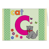 Cat Letter C (Front Horizontal)
