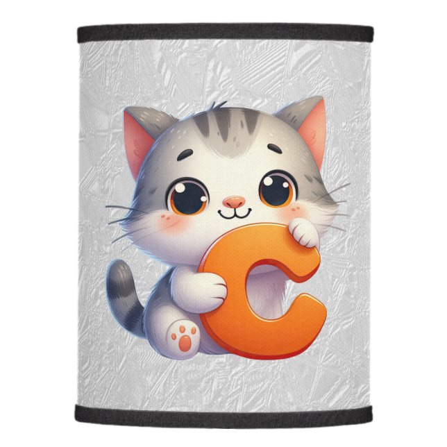Cat Letter C Lamp Shade (Front)