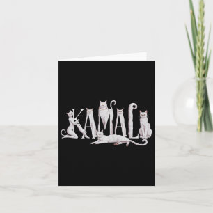 Cat Lettering Art - Kamala Harris 2024  Card