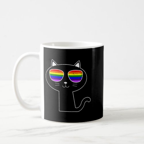 Cat LGBT Design Gay Lesbian Sunglasses Gift Coffee Mug