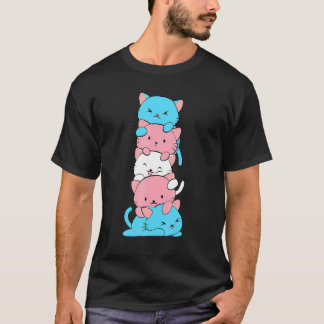 Cat Lgbt Transgender Flag Cats Lgbtq Pride Month T-Shirt