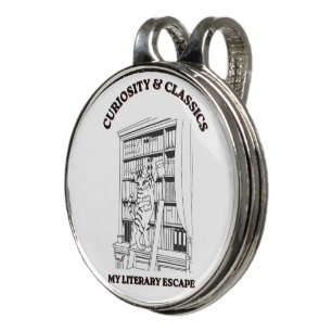 Cat Librarian Aesthetic Art Poster Golf Hat Clip