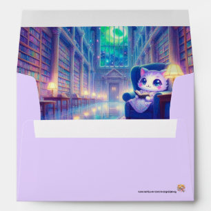 Cat Librarian Envelope