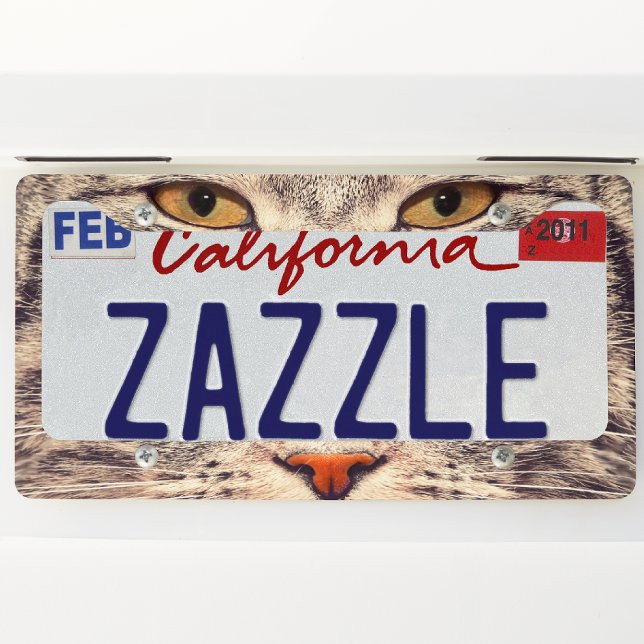 Cat License Plate Frame - Funny Car Accessory (Creator Uploaded)