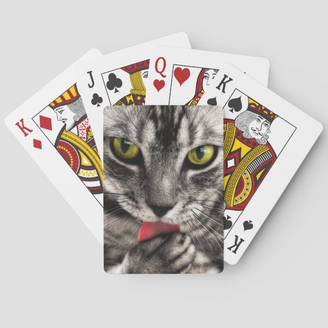 Cat Lick Poker Cards (Back)