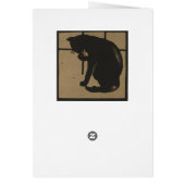 Cat Licking its Paws Cards (Back)