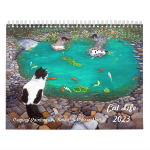 Cat Life! - 2023 Calendar "Cats And Koi"