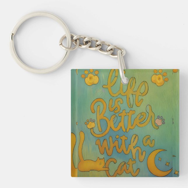 Cat Life  Keychain (Front)