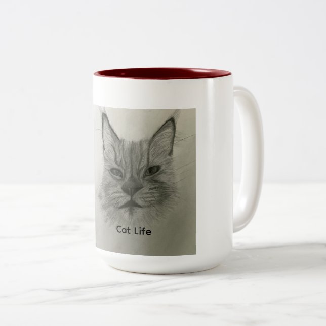 Cat Life Mug (Front Right)