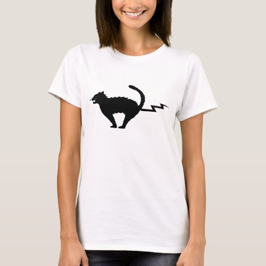 cat with lightning shirt