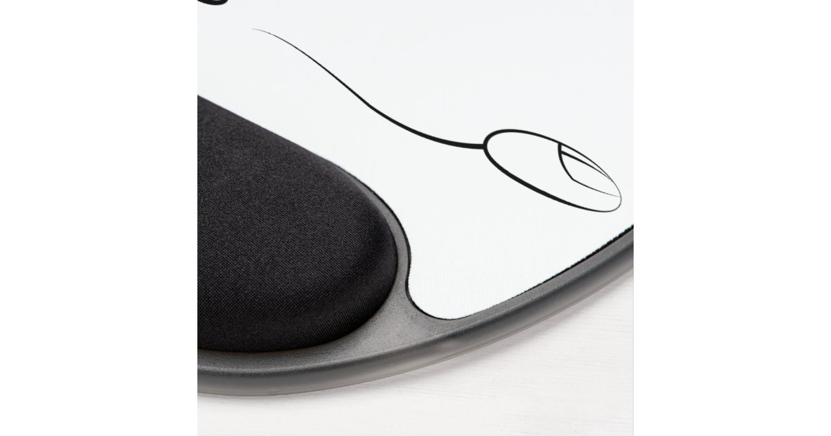 Line Drawing Mouse : Cat line drawing with mouse gel pad zazzle