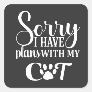 Cat litter Boxs Square Sticker