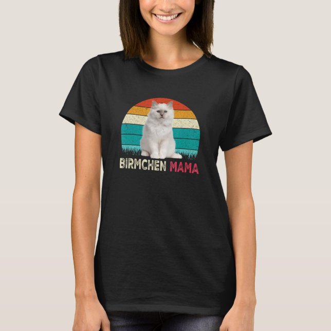 Cat – Little Birch Mummy Holy Birma T-Shirt (Front)