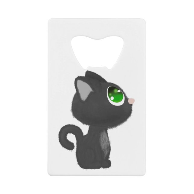 Cat Little Cat Feline Animal Animals Domestic Cat. Credit Card Bottle Opener (Front)