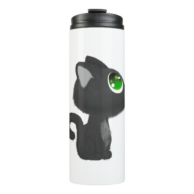 Cat Little Cat Feline Animal Animals Domestic Cat. Thermal Tumbler (Front)