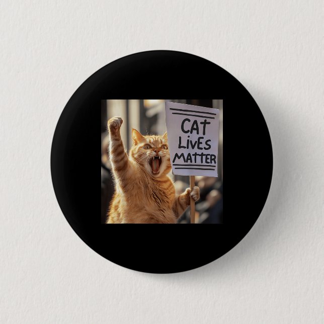 Cat Lives  Button (Front)