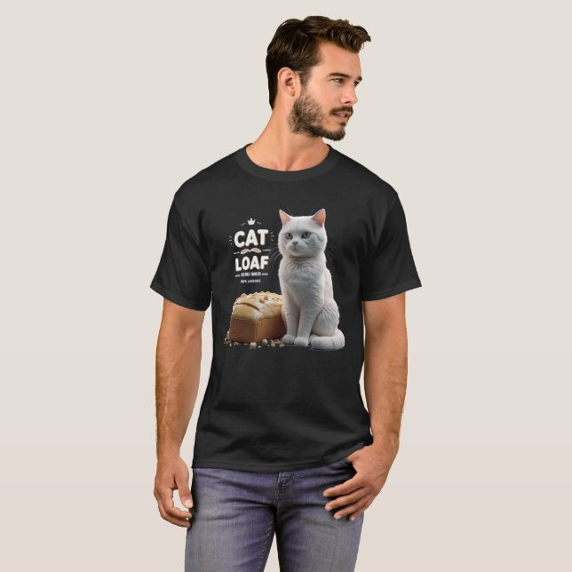 Cat Loaf Shirt, Funny Cat Meme Tee (Front Full)