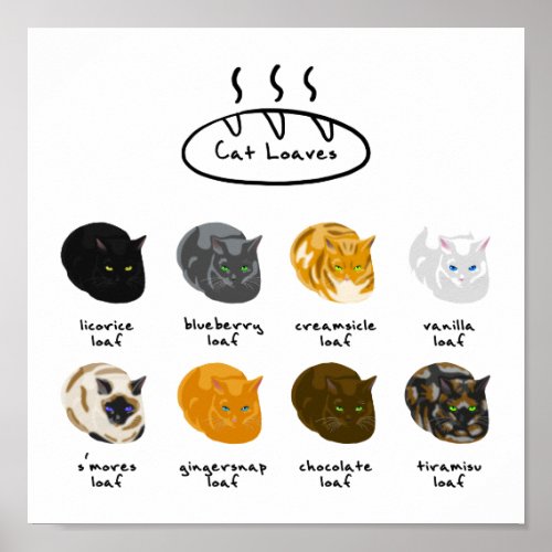 Cat Loaves Poster