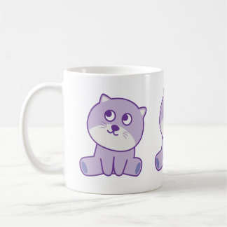 cat  looking to the sky coffee mug